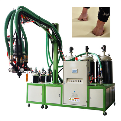 Protección ambiental Máquina automática de vertido de PU de suela de zapatos de baixa presión Máquina de fabricación de escuma